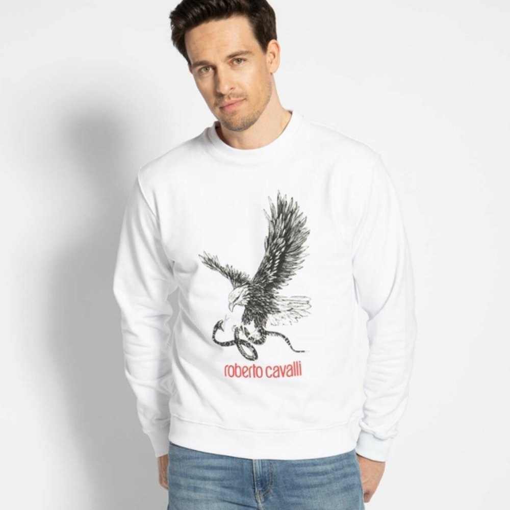 Roberto Cavalli Firenze Sweatershirt White Men